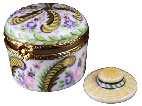 SKU# 7665 - Round Hat Box: Fontainebleau - (RETIRED) –