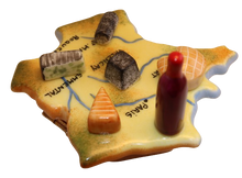 Load image into Gallery viewer, SKU# 10003 - A map of France with a sampling of her cheeses.
