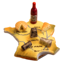 Load image into Gallery viewer, SKU# 10003 - A map of France with a sampling of her cheeses.
