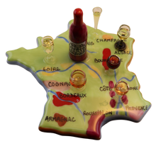 Cargar imagen en el visor de la galería, SKU# 10020 - A map of France with a sampling of her wines
