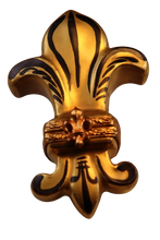 Lade das Bild in den Galerie-Viewer, Artikelnummer 6302 - Fleur De Lys Gold
