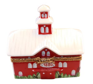 SKU# 6451 - Big Red Barn With Cow