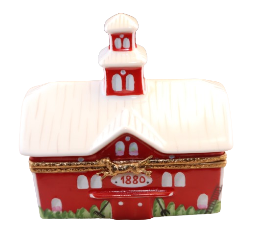 SKU# 6451 - Big Red Barn With Cow