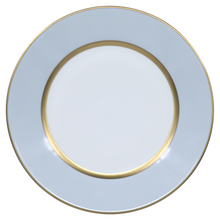 Cargar imagen en el visor de la galería, SKU# B220-REC20829 - Plato de postre Mak Grey Gold - Forma Recamier - Tamaño: 8,5&quot;
