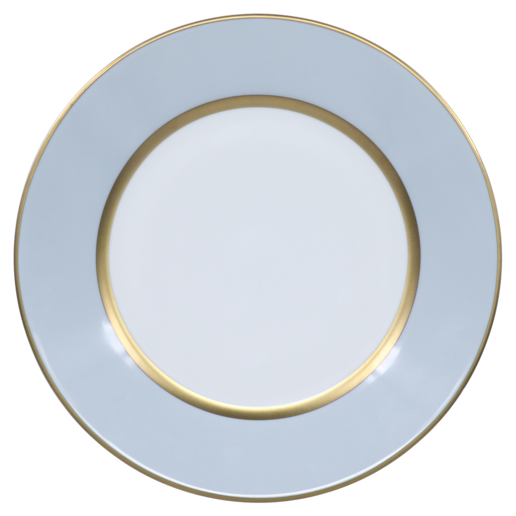 SKU# B220-REC20829 - Plato de postre Mak Grey Gold - Forma Recamier - Tamaño: 8,5