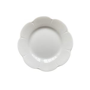 SKU# B160-NYM00001 - Nymphea White Bread & Butter Plate - Shape Nymphea - Size: 6.25" -