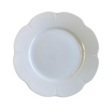 Load image into Gallery viewer, SKU# B280-NYM00001 - Nymphea White Dinner Plate - Shape Nymphea - Size: 10.75&quot; -
