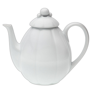 SKU# D115-NYM00001 - Nymphea White Coffeepot - Shape Nymphea - Size: 30oz -