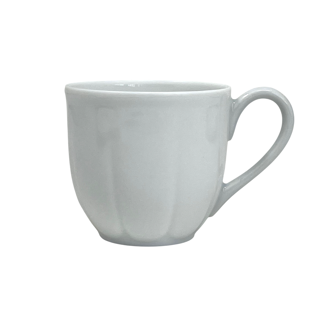 SKU# R200-NYM00001 - Nymphea White Coffee Cup - Shape Nymphea - Size: 3.25oz