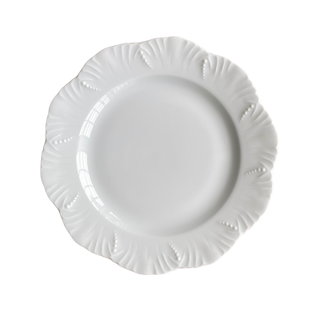 SKU# B220-OCE00001 - Ocean White Dessert Plate - Shape Ocean - Size: 8.5