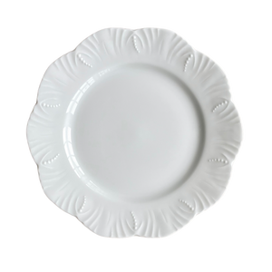 SKU# B265-OCE00001 - Ocean White Dinner Plate - Shape Ocean - Size: 10.5"