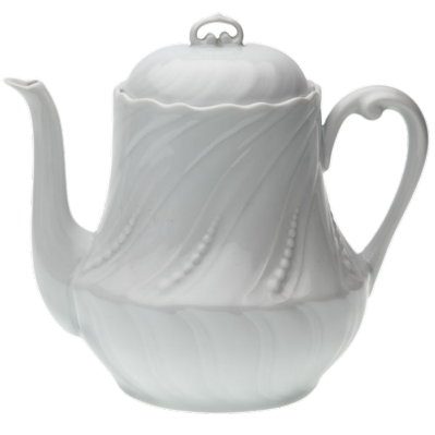 SKU# S120-OCE00001 - Ocean White Teapot - Shape Ocean - Size: 30oz