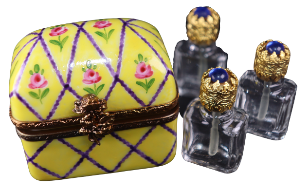 SKU# C021075L Oblong Perfume Bottles Chest, Versailles