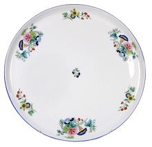 Cargar imagen en el visor de la galería, SKU# L310-NYM20805 - Bandeja redonda para tarta o pastel Paradis Bleu - Forma Nymphea - Tamaño: 12,25&quot;&quot; *
